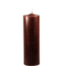 Vela 7 Dias Marrom 260g - Trombeta Parafina 100% Pura